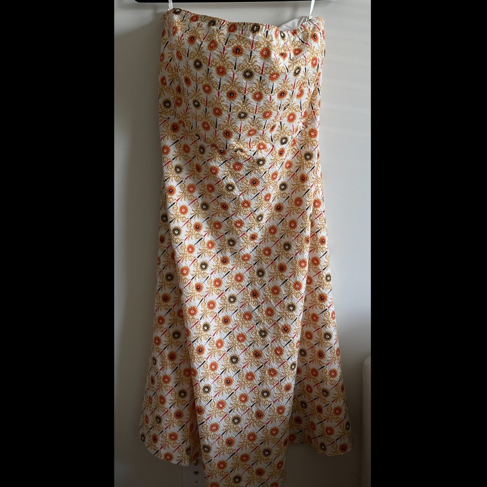 JCrew Tube Midi Floral Dress